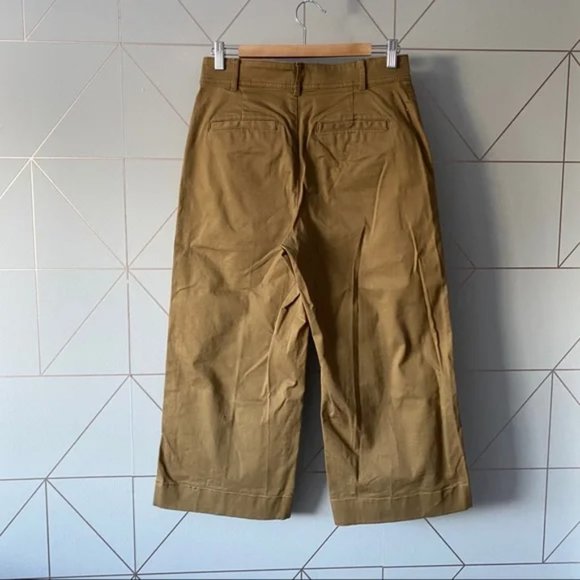 Wide Leg Tan Pants for Women - Picture 3 of 10